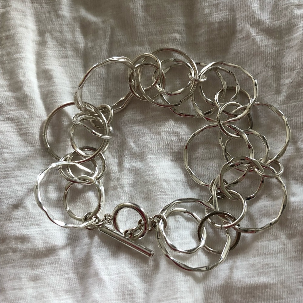 3 Sterling silver bracelets